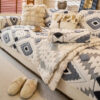 Modern Geometric Thick Plush Anti-Scratch Non-Slip