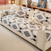 Modern Geometric Thick Plush Anti-Scratch Non-Slip