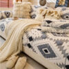 Modern Geometric Thick Plush Anti-Scratch Non-Slip