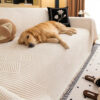 Modern Stripe Chenille Scratch-Resistant Sofa Prot