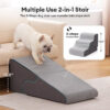 Multifunctional 2-in-1 Foldable Dog Stairs with Ra
