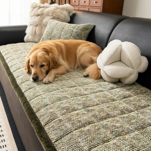 Pet-Friendly Chenille Textured Non-Slip Couch Cove