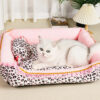 Pink Leopard Print Removable And Washable All-Seas