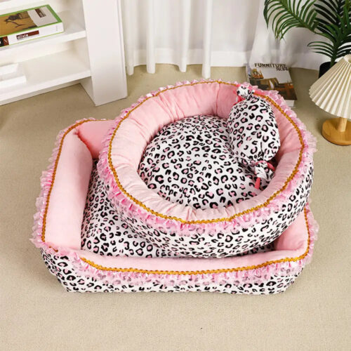 Pink Leopard Print Removable And Washable All-Seas