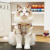 Plaid Comfortable Warm Plush Dog Sweater Suitable 