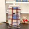 Plaid Comfortable Warm Plush Dog Sweater Suitable 