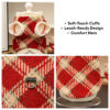 Plaid Comfortable Warm Plush Dog Sweater Suitable 