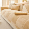 Plush Cream Geometric All Seasons Non-Slip Couch C