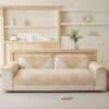 Plush Cream Geometric All Seasons Non-Slip Couch C