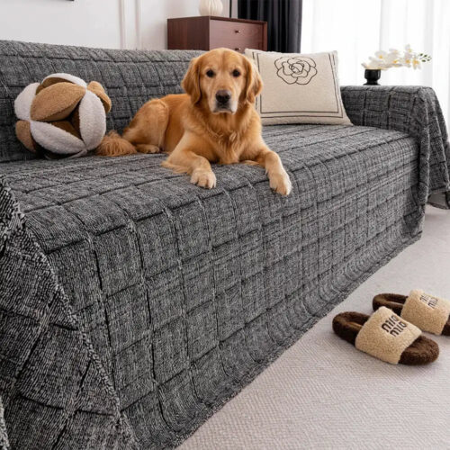 Plush Quilted Classic Checkered Comfortable Thicke