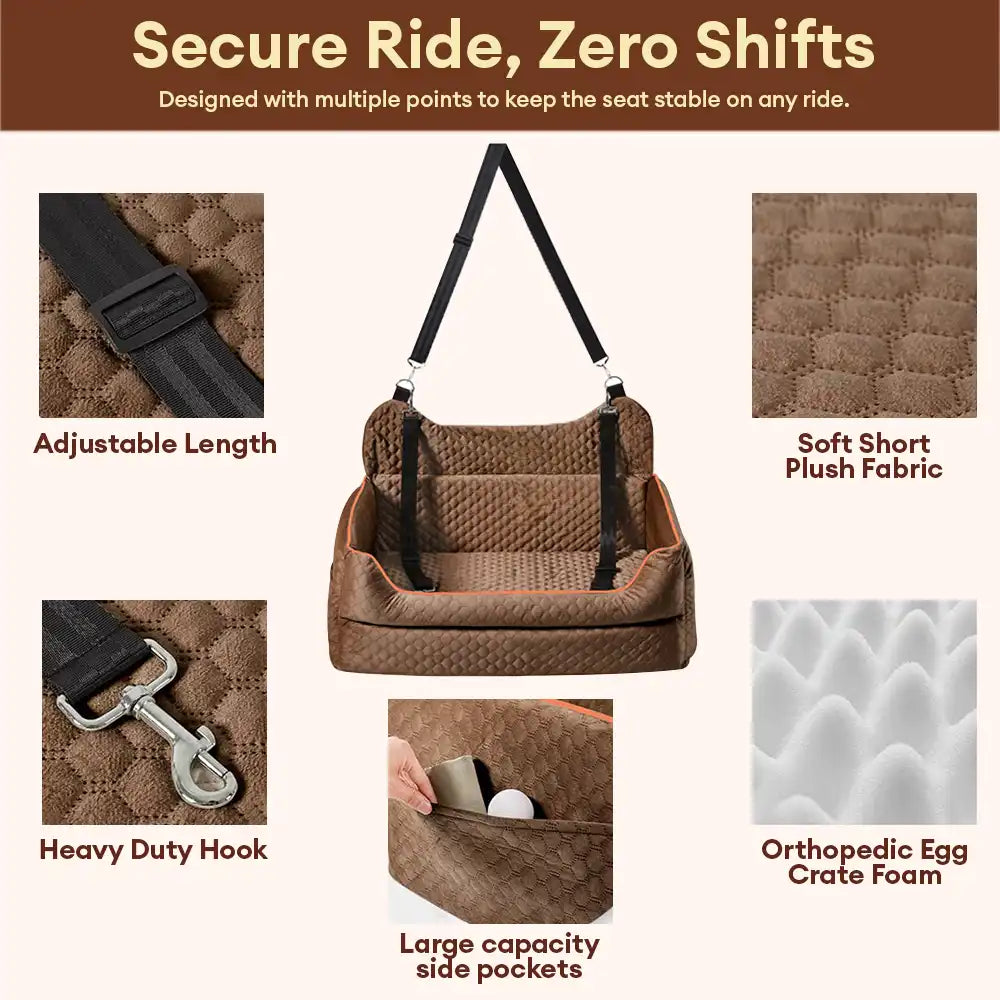 Portable Washable Travel Safety Large Dog Car Boos
