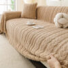 Simple Thickened Soft Fleece Fabric Sofa Protectio