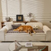 Soft Faux Rabbit Plush Thick Skin-Friendly Non-Sli