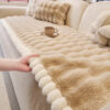 Soft Faux Rabbit Plush Thick Skin-Friendly Non-Sli