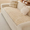 Solid-Color Fluffy Sofa Decor Thickened Couch Cove