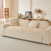 Solid-Color Fluffy Sofa Decor Thickened Couch Cove