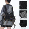 Spine-Friendly Horizontal Dog Backpack Carrier wit
