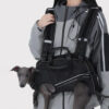 Spine-Friendly Horizontal Dog Backpack Carrier wit