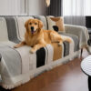 Stripe Art Scratch Resistant Chenille Multifunctio