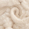 Striped Faux Rabbit Fur Multi Functional One Piece