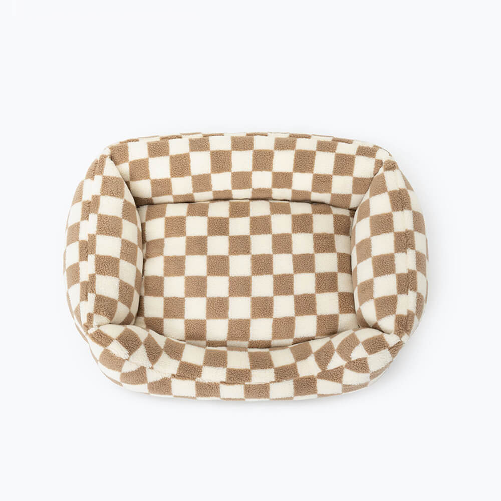 Stylish Checkerboard Warmth Removable Washable Do