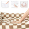 Stylish Checkerboard Warmth Removable Washable Do