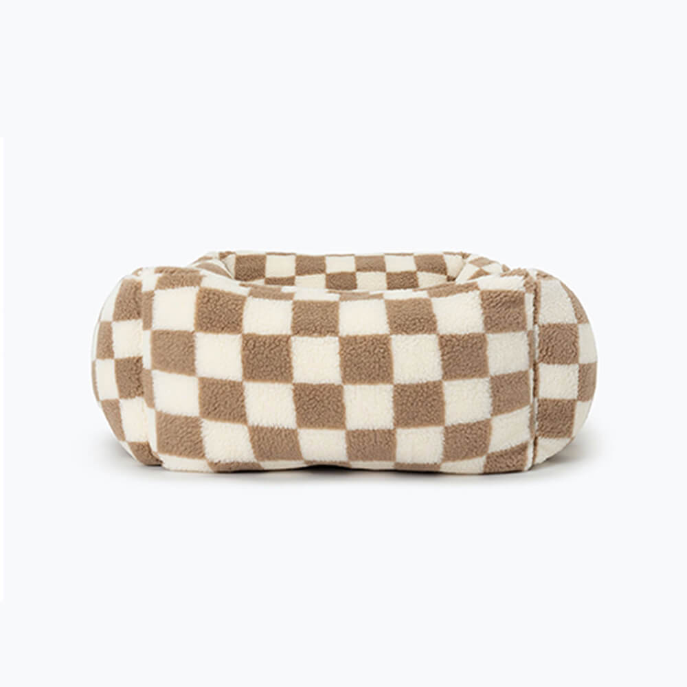 Stylish Checkerboard Warmth Removable Washable Do