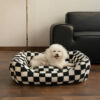 Stylish Checkerboard Warmth Removable Washable Do