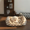Stylish Checkerboard Warmth Removable Washable  Do