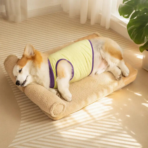 Teddy Fluffy Deep Sleep Large Space Pillow Dog Bed