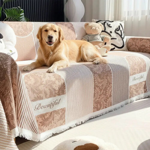 Waffle Texture Fabric Breathable Skin-Friendly Fur