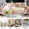 Waffle Texture Fabric Breathable Skin-Friendly Fur