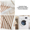 Waffle Texture Fabric Breathable Skin-Friendly Fur