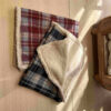 Warm Cozy Plaid Sherpa Fleece Thickened Blanket fo