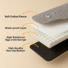 Waterproof Orthopedic Removable Memory Foam Large 