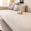 Breathable Woven Cotton Linen Non-Slip Couch Cover