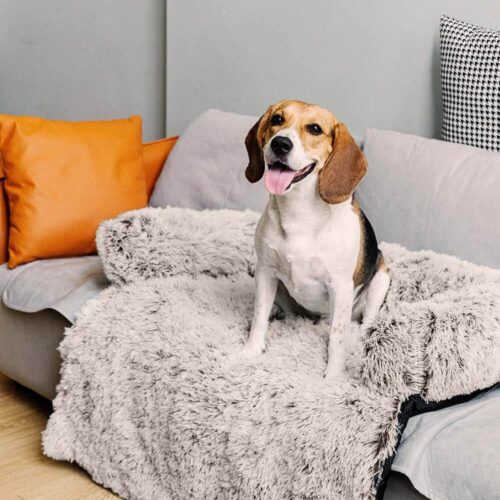 Calming Furniture Protector Dog Bed - Fuzzy Backre