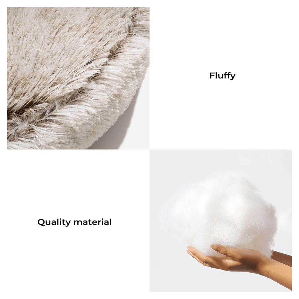 Calming Plush Semi-Enclosed Pet Nest Pita Bed For