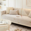 Chenille Anti-Slip Butterfly Pattern Morandi Color