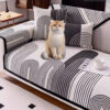 Chenille Arch Pattern Scratch-Resistant Couch Cove