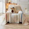 Colorful Rainbow Gradient Full Sofa Drape Throw Co