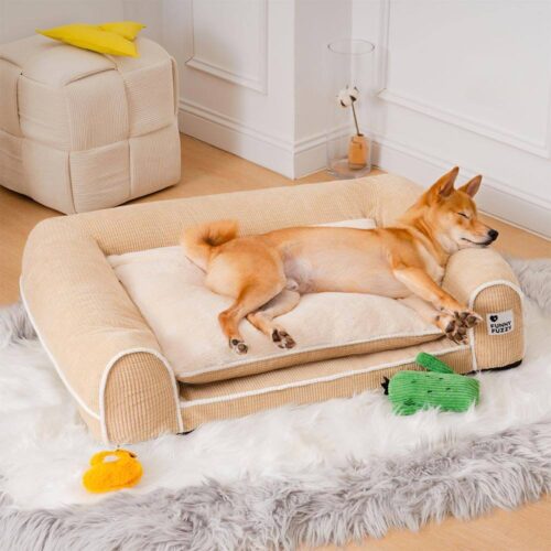 Deluxe Flannel Double-Layer Orthopedic Dog Sofa Be