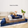 Faux Fleece & Suede Full Support Orthopedic Dog Be