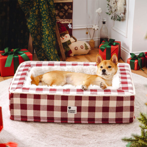 Festive Classic Tartan Cozy Dog Anti-Anxiety Calmi
