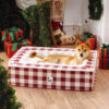 Festive Classic Tartan Cozy Dog Anti-Anxiety Calmi