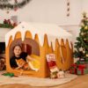 Christmas Snow House Cozy Warmth Large Dog House