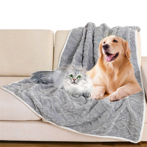 Luxurious Waterproof Soft Warm Polar Fleece Dog Bl