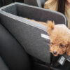 Suede Square Lookout Console Pet Car Seat