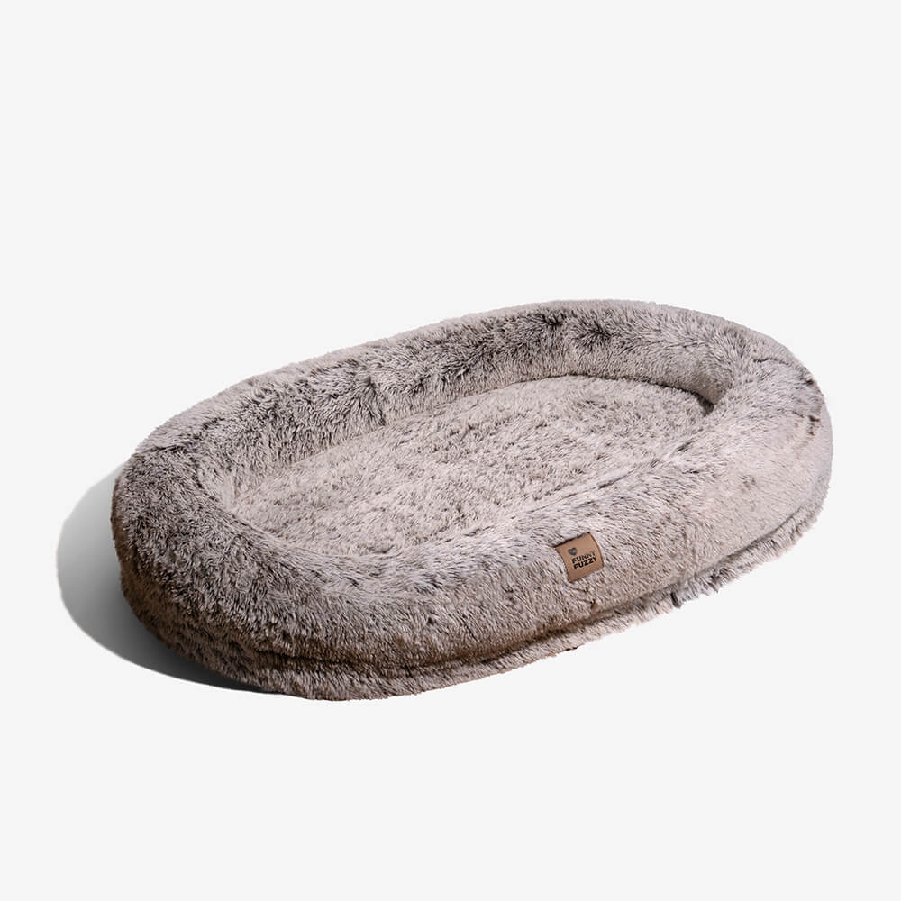 Luxury Super Large Sleep Deeper Oval Bed Human Dog