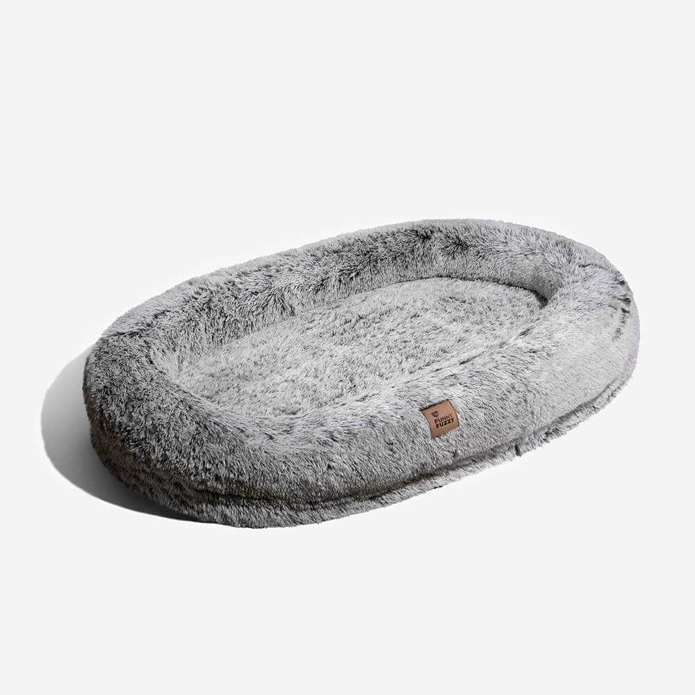 Luxury Super Large Sleep Deeper Oval Bed Human Dog